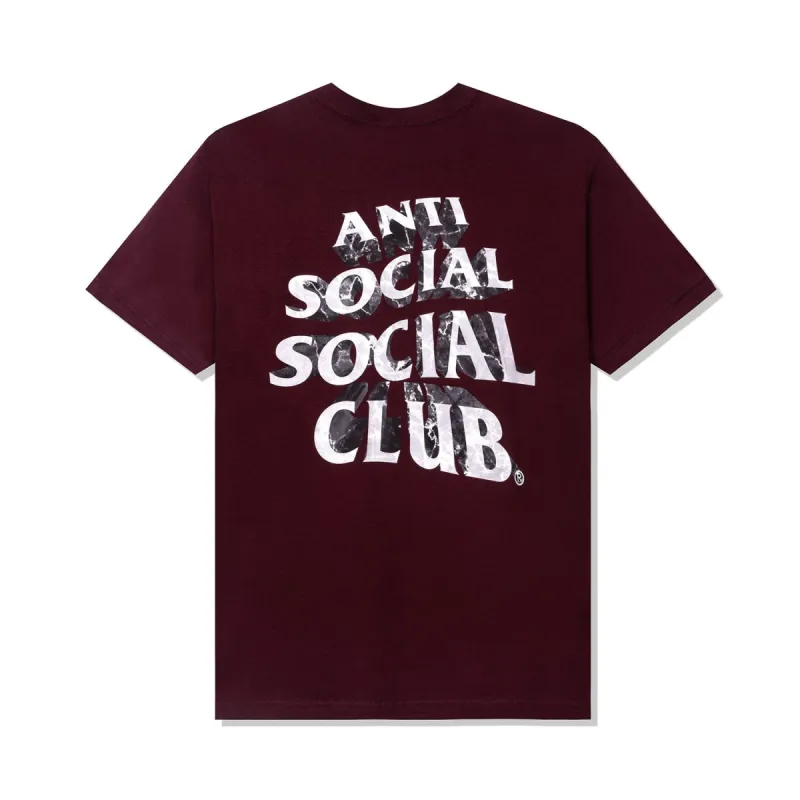 Phaneritic Burgandy Tee sold by Anti Social Social Club