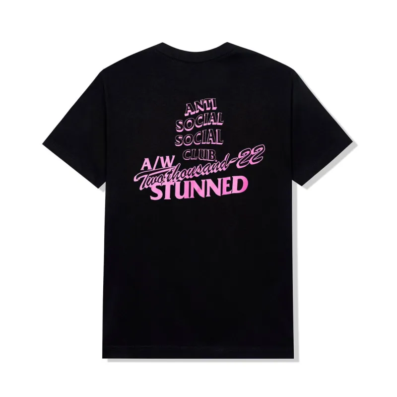 Stunned Black Tee sold by Anti Social Social Club