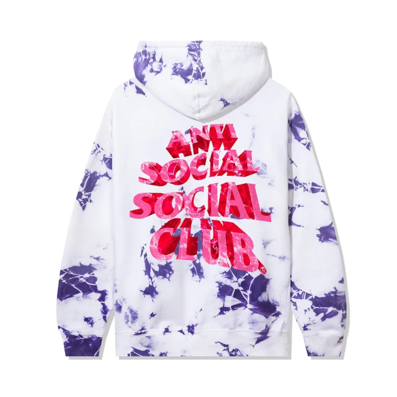Phaneritic White/ Purple Tie Dye Hoodie sold by Anti Social Social Club