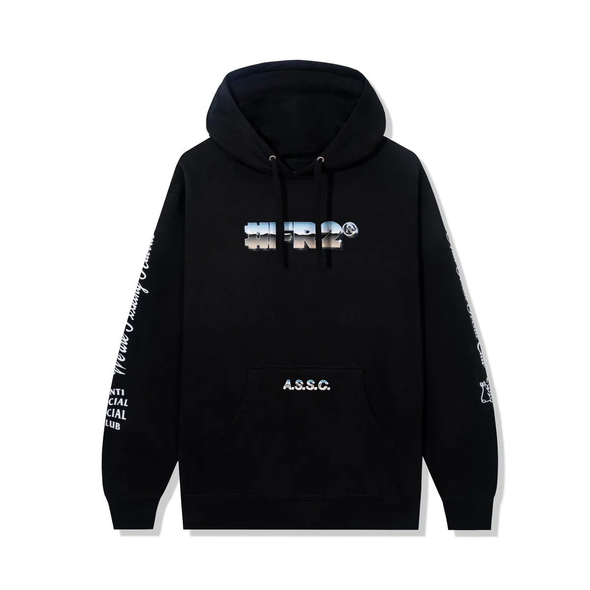 FR2 X ASSC Magnetism Black Hoodie | Parallel