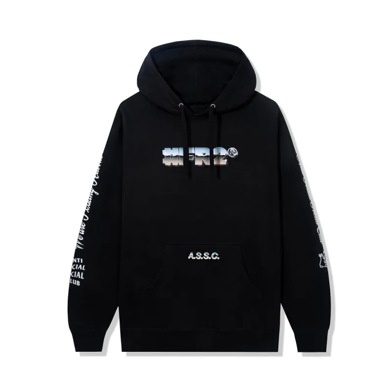 FR2 X ASSC Magnetism Black Hoodie made by Anti Social Social Club