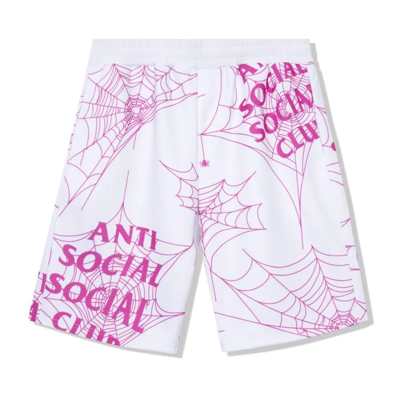 Crawling In The Dark White Terry Fleece Shorts made by Anti Social Social Club
