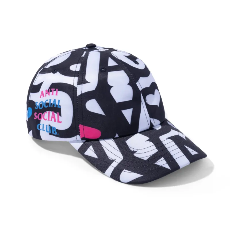 Negative Space White Cap sold by Anti Social Social Club