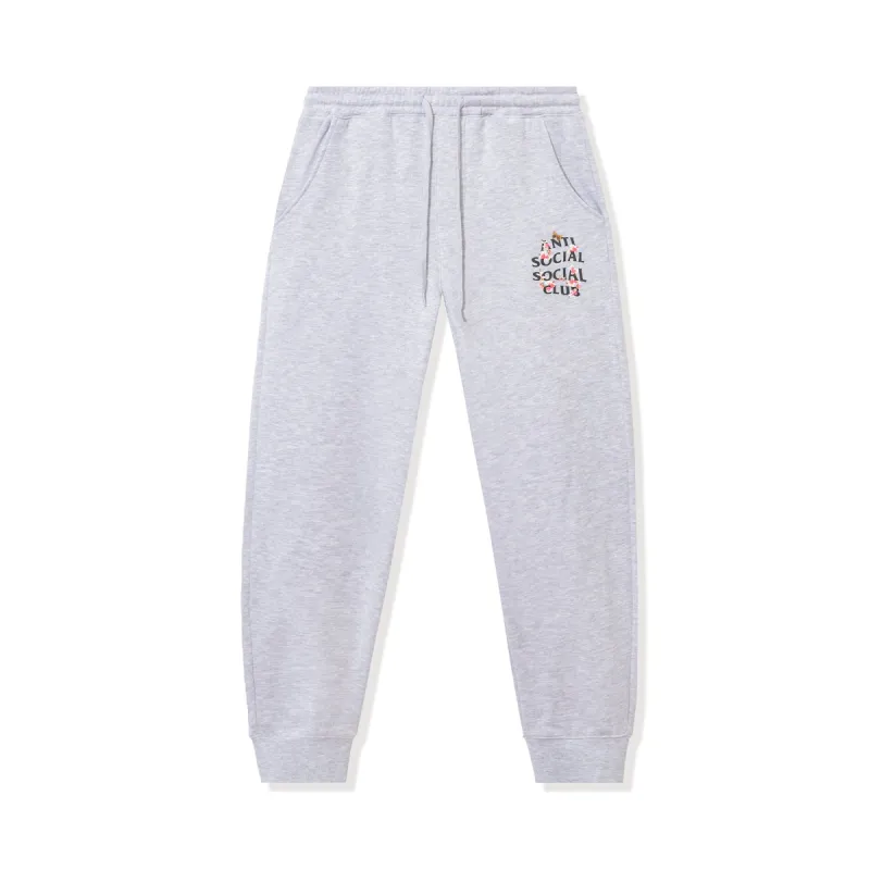 Kkoch Heather Grey Sweatpants made by Anti Social Social Club