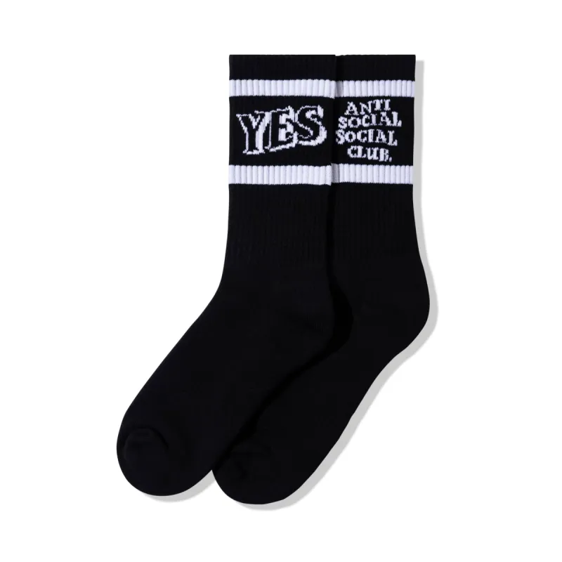 Y/N Black Socks sold by Anti Social Social Club