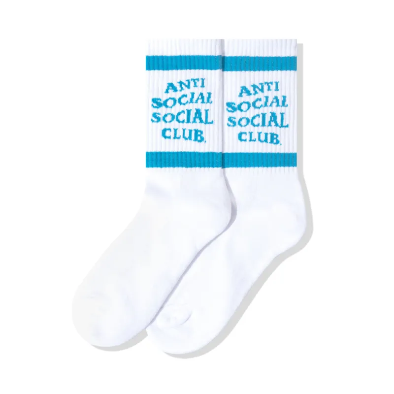 Down The Tube Blue/White Socks sold by Anti Social Social Club