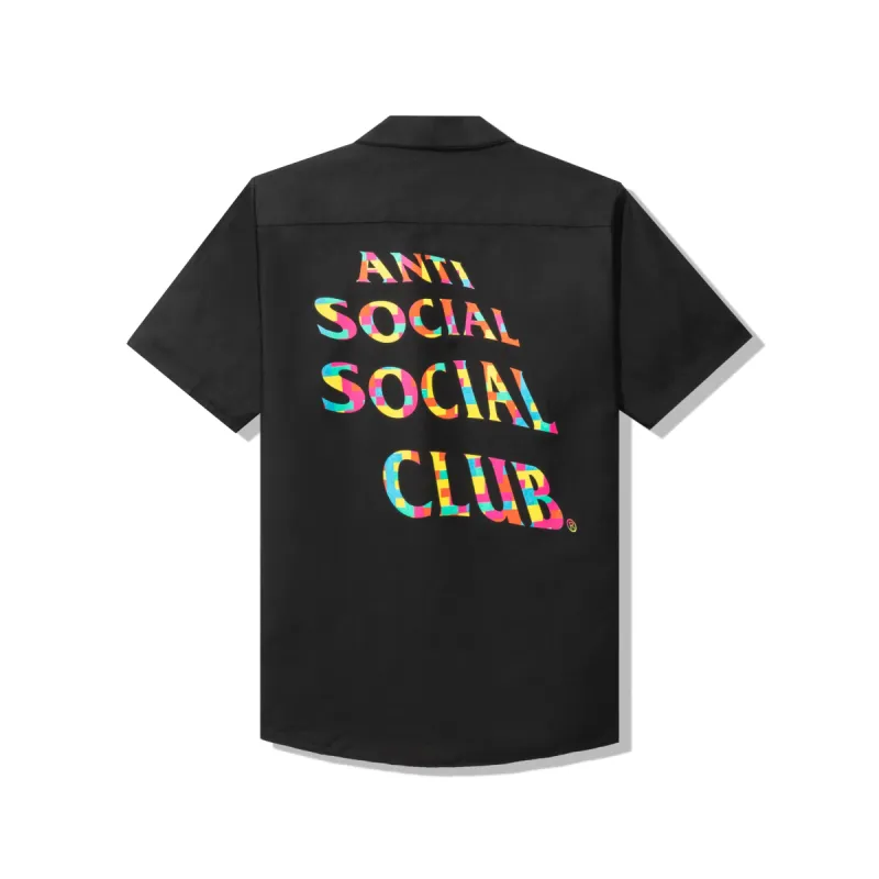 Static Black Button Up sold by Anti Social Social Club