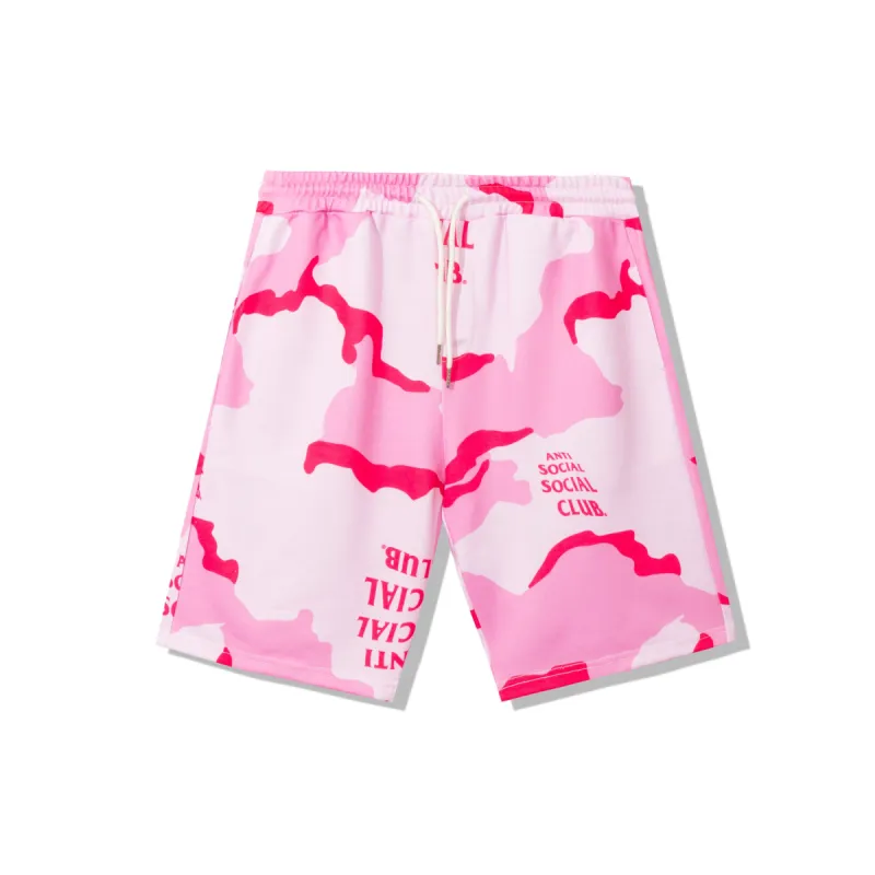 Cotton Candy Pink Camo Shorts sold by Anti Social Social Club