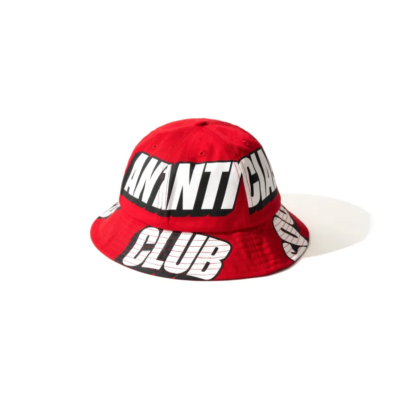 Interest Los Red Bucket Cap made by Anti Social Social Club