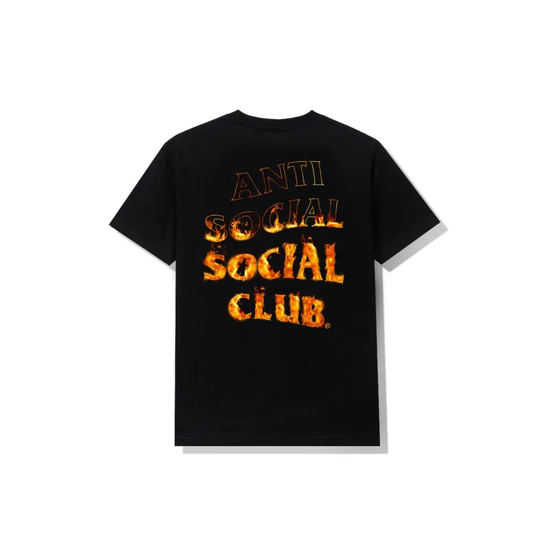 A Fire Inside Black Tee- Flame sold by Anti Social Social Club