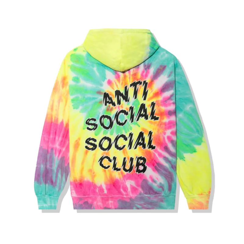 Maniac Rainbow Tie Dye Hoodie made by Anti Social Social Club