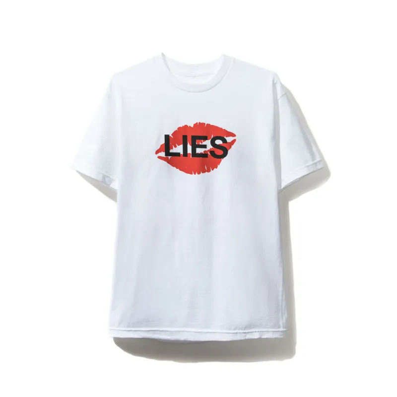 Lies White Tee sold by Anti Social Social Club