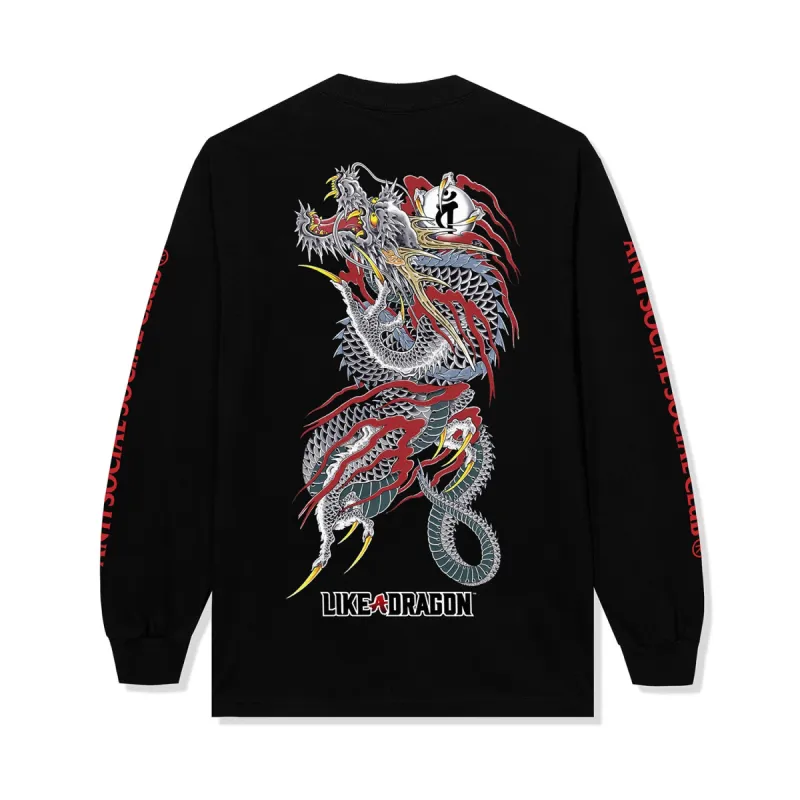 ASSC x Like A Dragon Tattoo LS Tee - Black sold by Anti Social Social Club