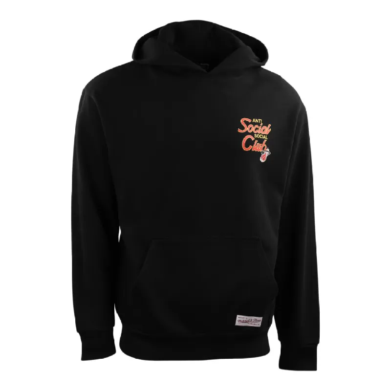 ASSC x Mitchell & Ness Miami Heat NBA Coach Script Hoodie made by Anti Social Social Club