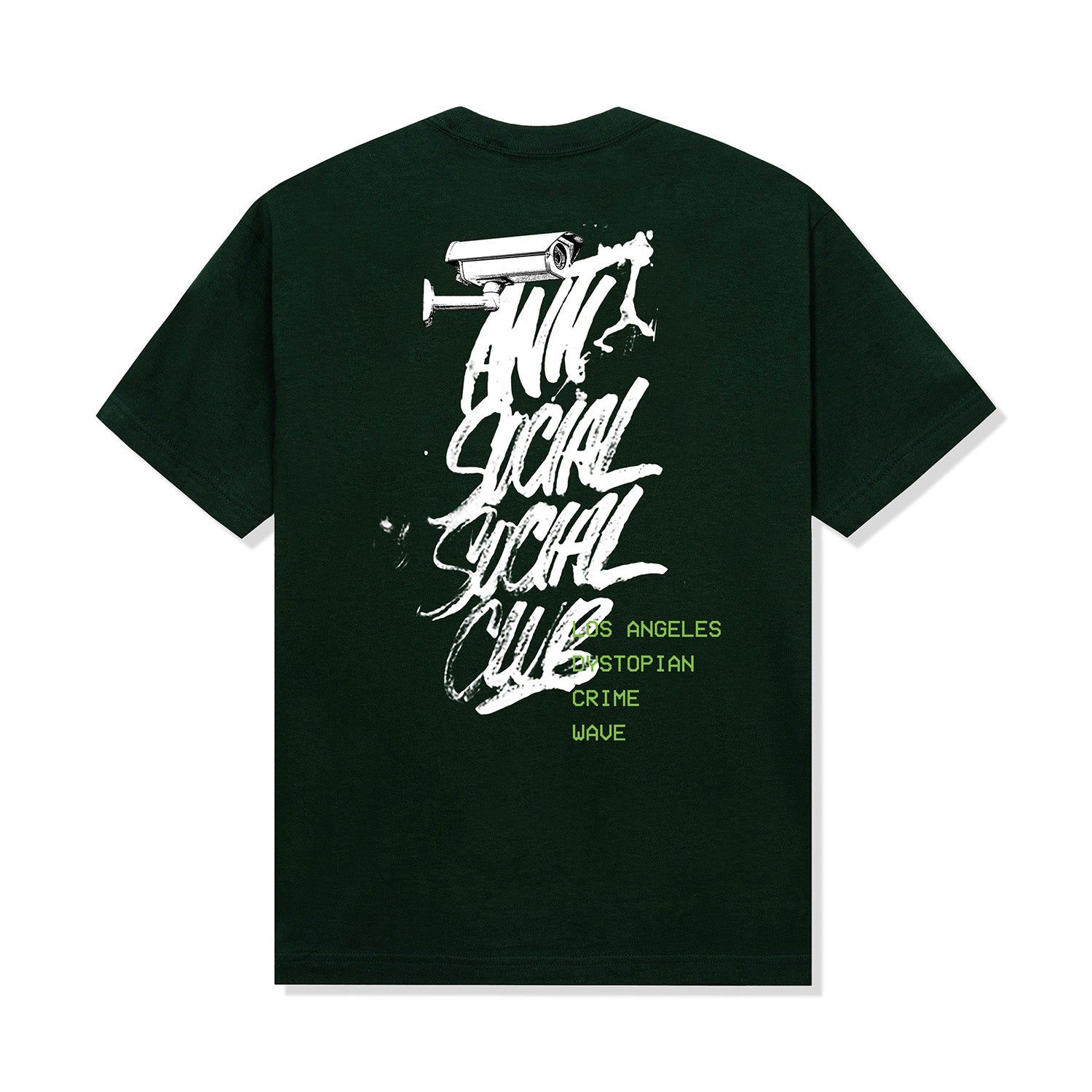 Dystopian Crime Wave Tee - Emerald sold by Anti Social Social Club