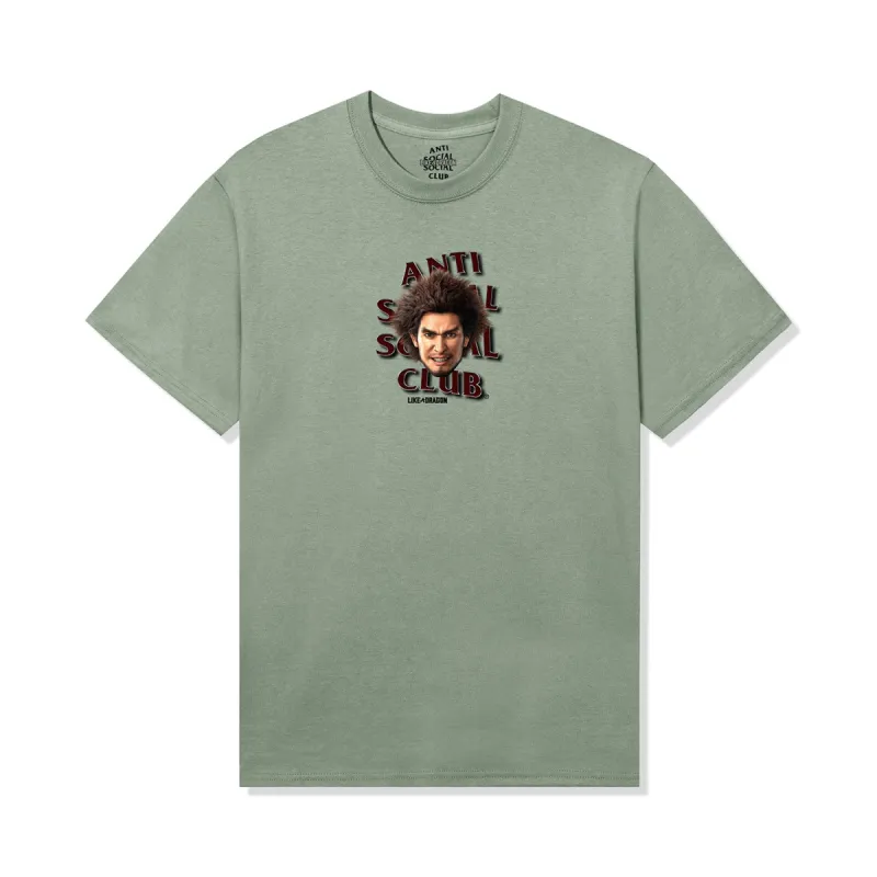 ASSC x Like A Dragon Tee Ichiban Tee - Stonewashed Green made by Anti Social Social Club
