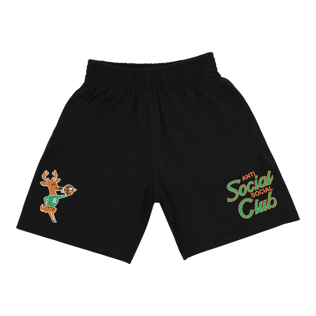 ASSC x Mitchell & Ness Milwaukee Bucks NBA Coach Script Short sold by Anti Social Social Club