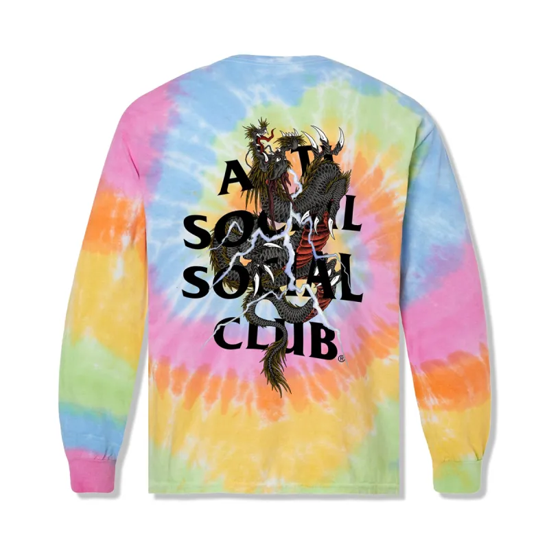 Double Dragon Tie Dye Long Sleeve Tee sold by Anti Social Social Club