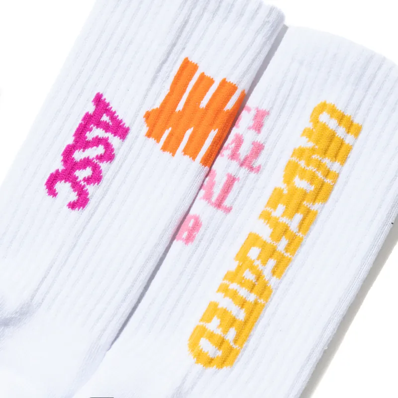 Undefeated | ASSC White Socks made by Anti Social Social Club