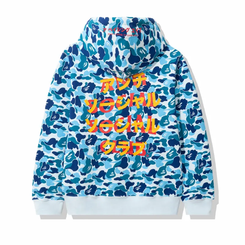 Bape x Assc Blue Camo Hoodie sold by Anti Social Social Club