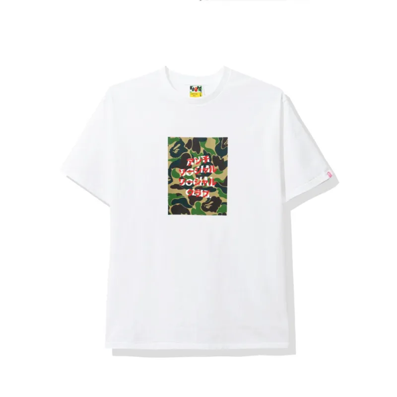 Bape x Assc Green Box White Tee made by Anti Social Social Club