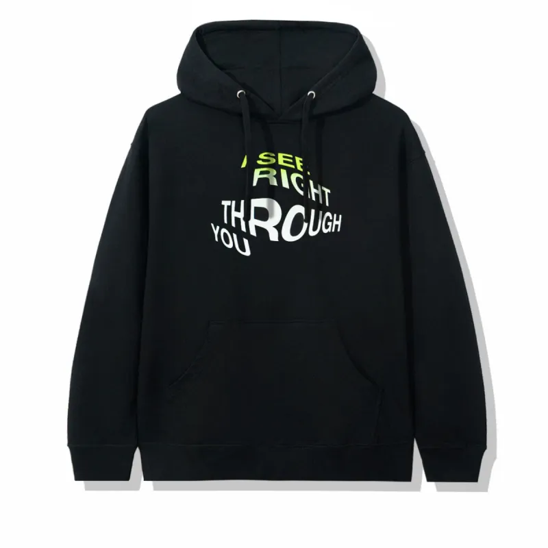 Crystal Clear Black Hoodie made by Anti Social Social Club