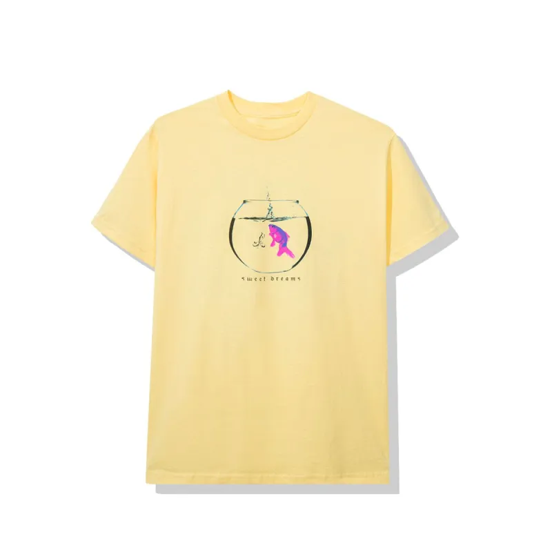 Glitter Yellow Tee sold by Anti Social Social Club