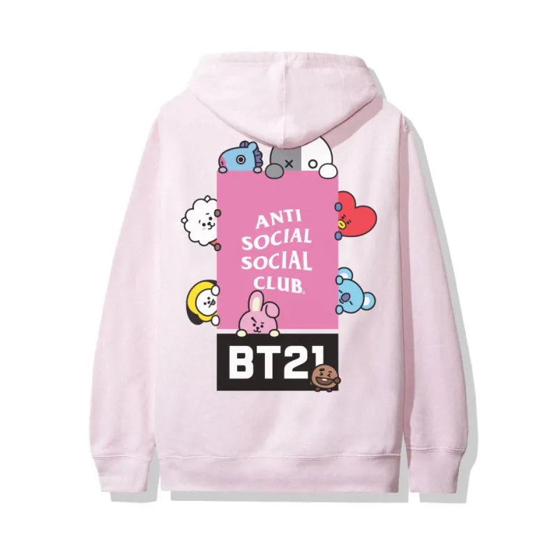 BT21 | ASSC Madhouse Pink Hoodie made by Anti Social Social Club