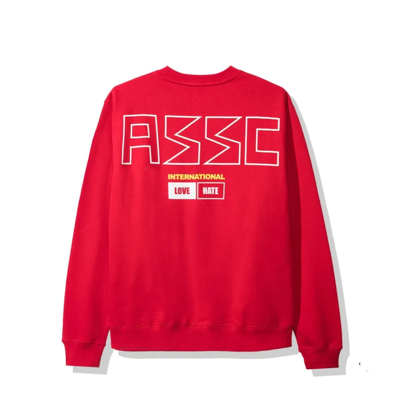 300ZX Red Crewneck made by Anti Social Social Club