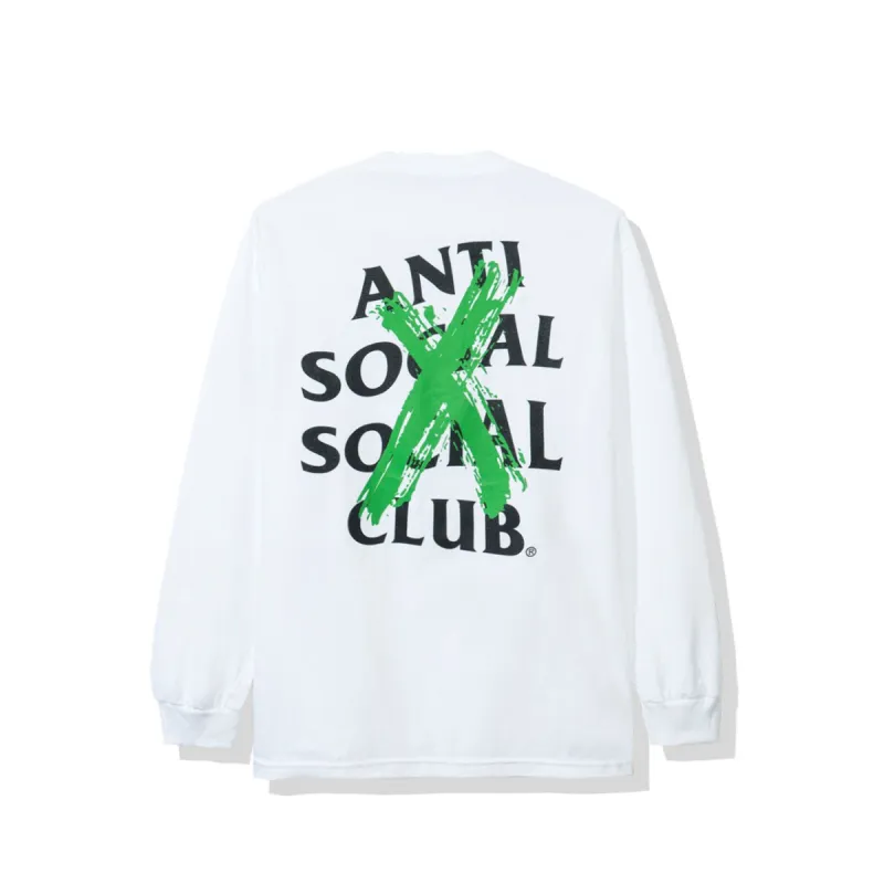 Cancelled Remix White Long Sleeve Tee sold by Anti Social Social Club