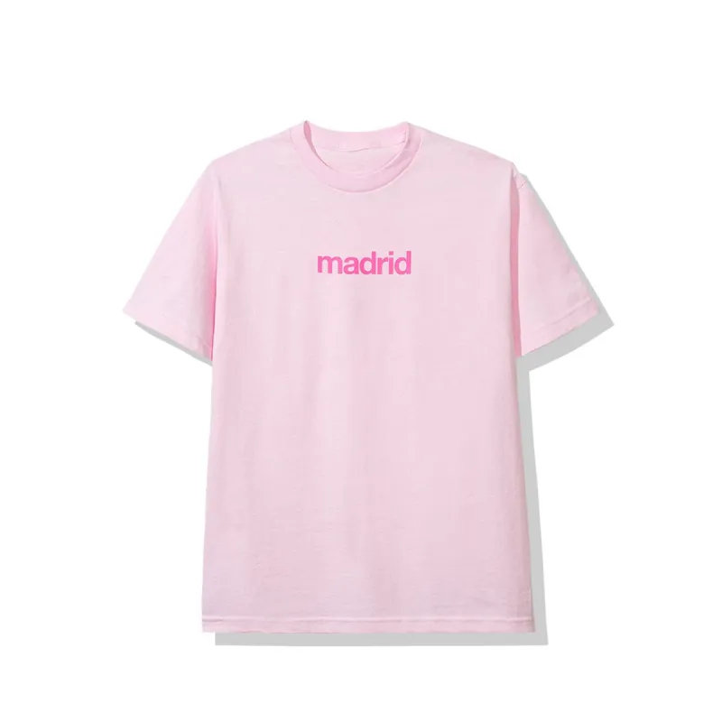 Madrid Pink Tee made by Anti Social Social Club