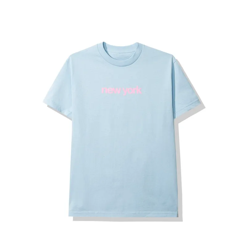 New York Light Blue Tee sold by Anti Social Social Club