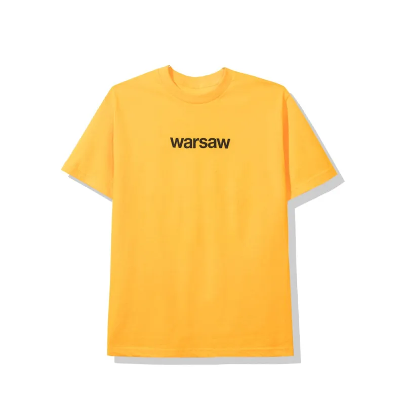 Warsaw Yellow Tee made by Anti Social Social Club