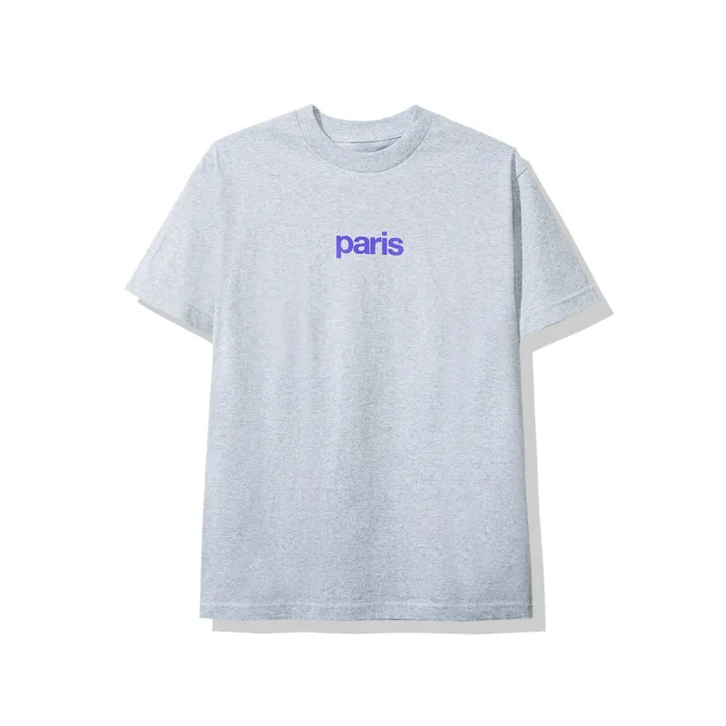 Paris Grey Tee made by Anti Social Social Club