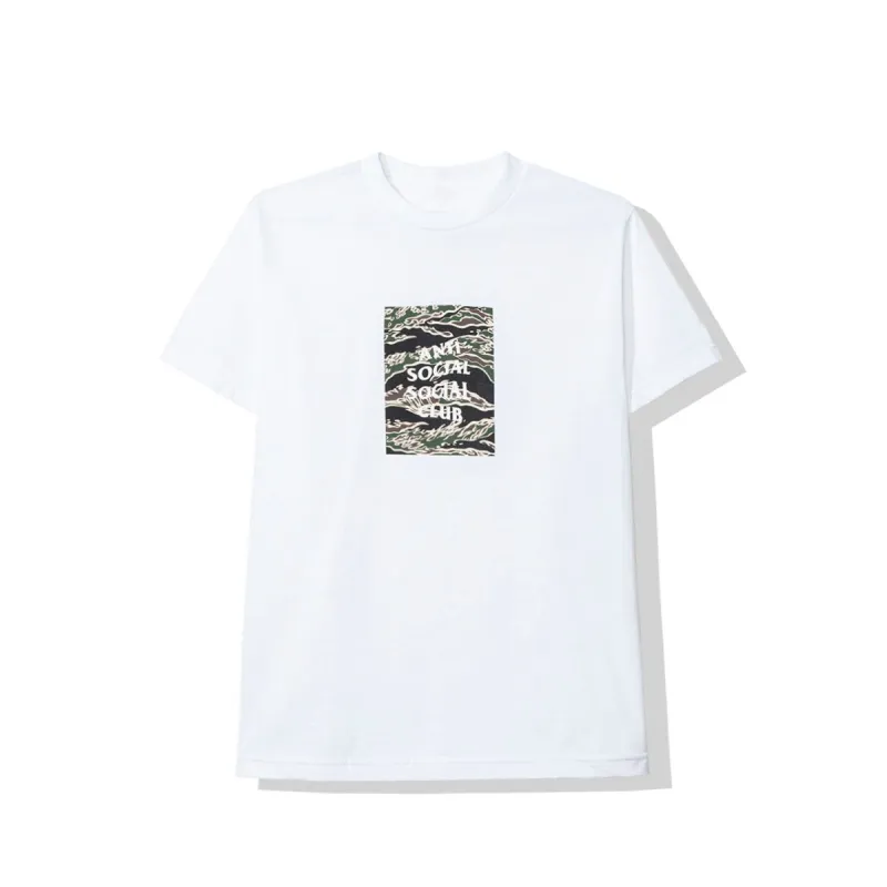 Tiger Camo White Box Tee sold by Anti Social Social Club