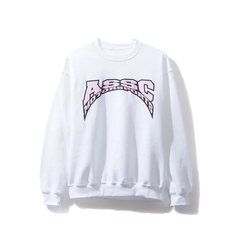ASSC Moto White Crewneck sold by Anti Social Social Club