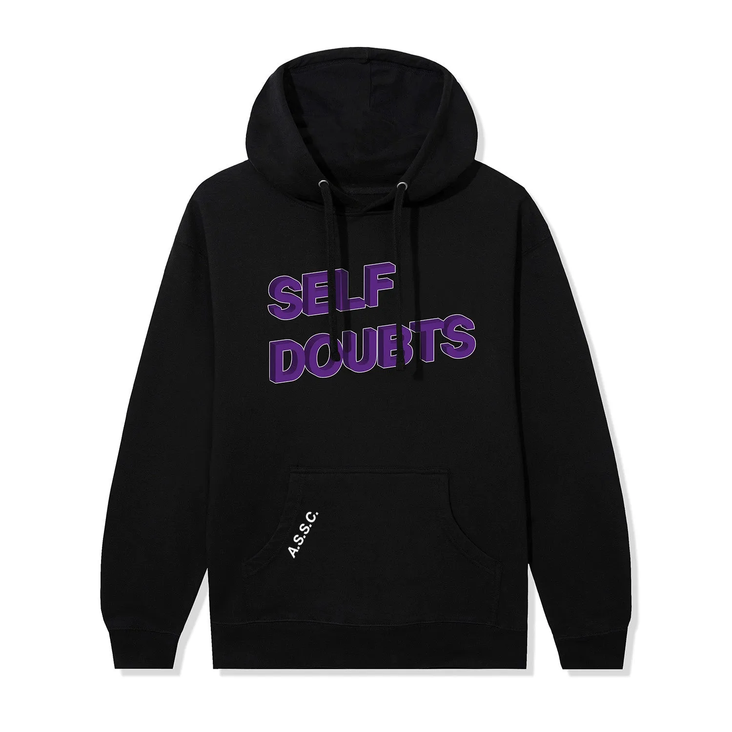 Self Doubts Hoodie - Black/Purple sold by Anti Social Social Club