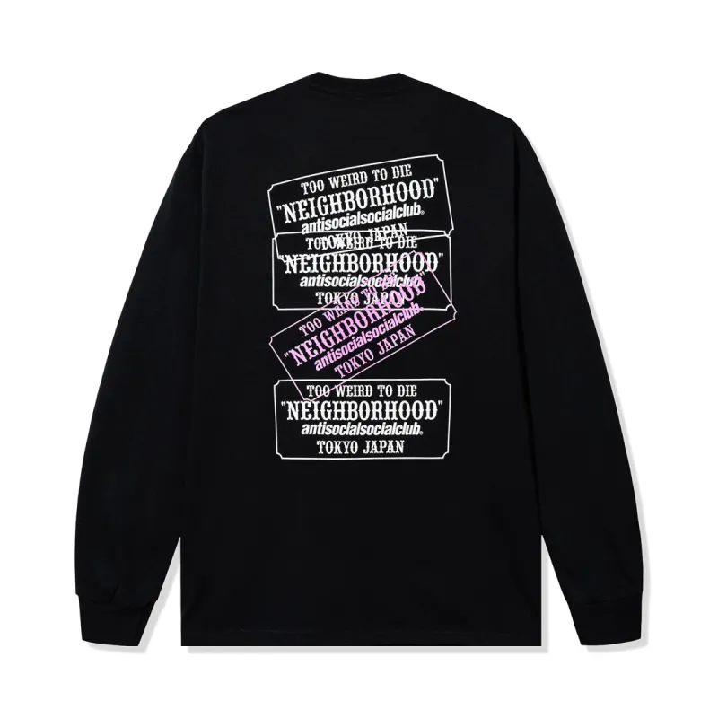 ASSC x Neighborhood Plaque LS Tee - Black made by Anti Social Social Club
