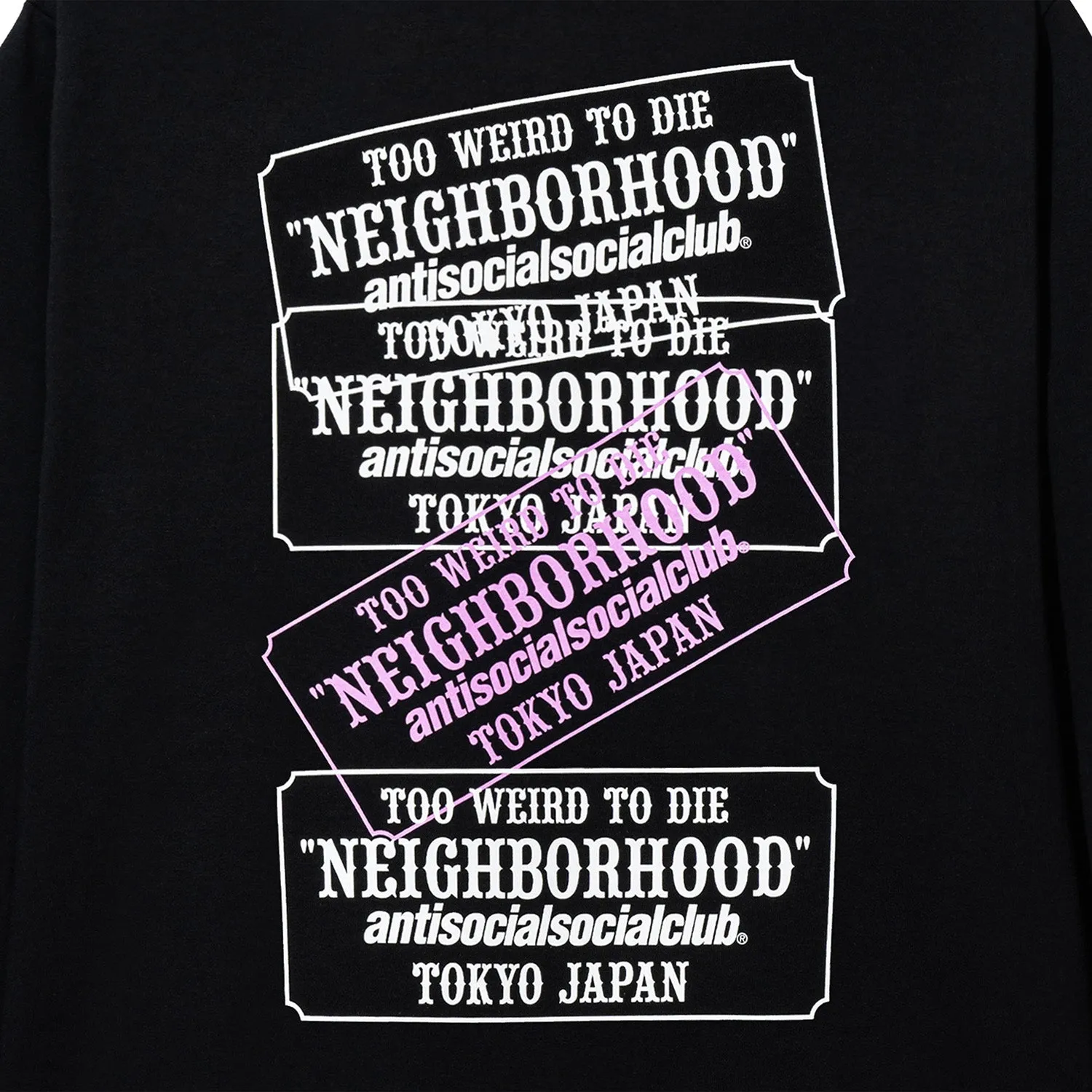 ASSC x Neighborhood Plaque LS Tee - Black sold by Anti Social Social Club product image thumbnail 4