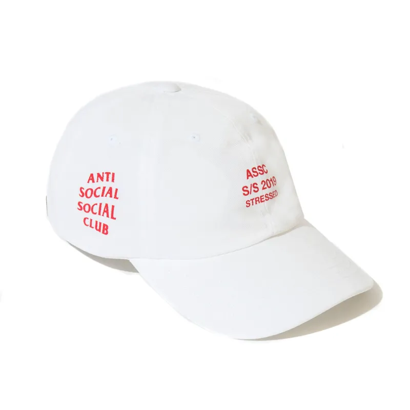 Stressed White Cap sold by Anti Social Social Club