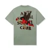 Hierarchy Tee - Stonewashed Green sold by Anti Social Social Club