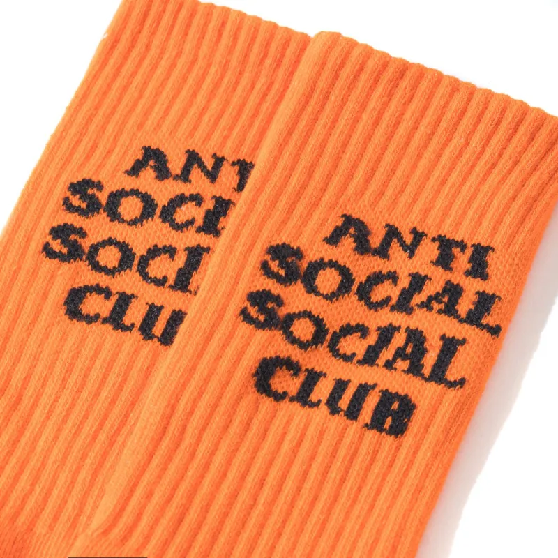 Neon Orange Socky Socks sold by Anti Social Social Club