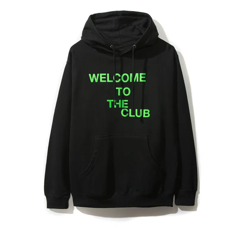 Welcome to the Club Black Hoodie sold by Anti Social Social Club