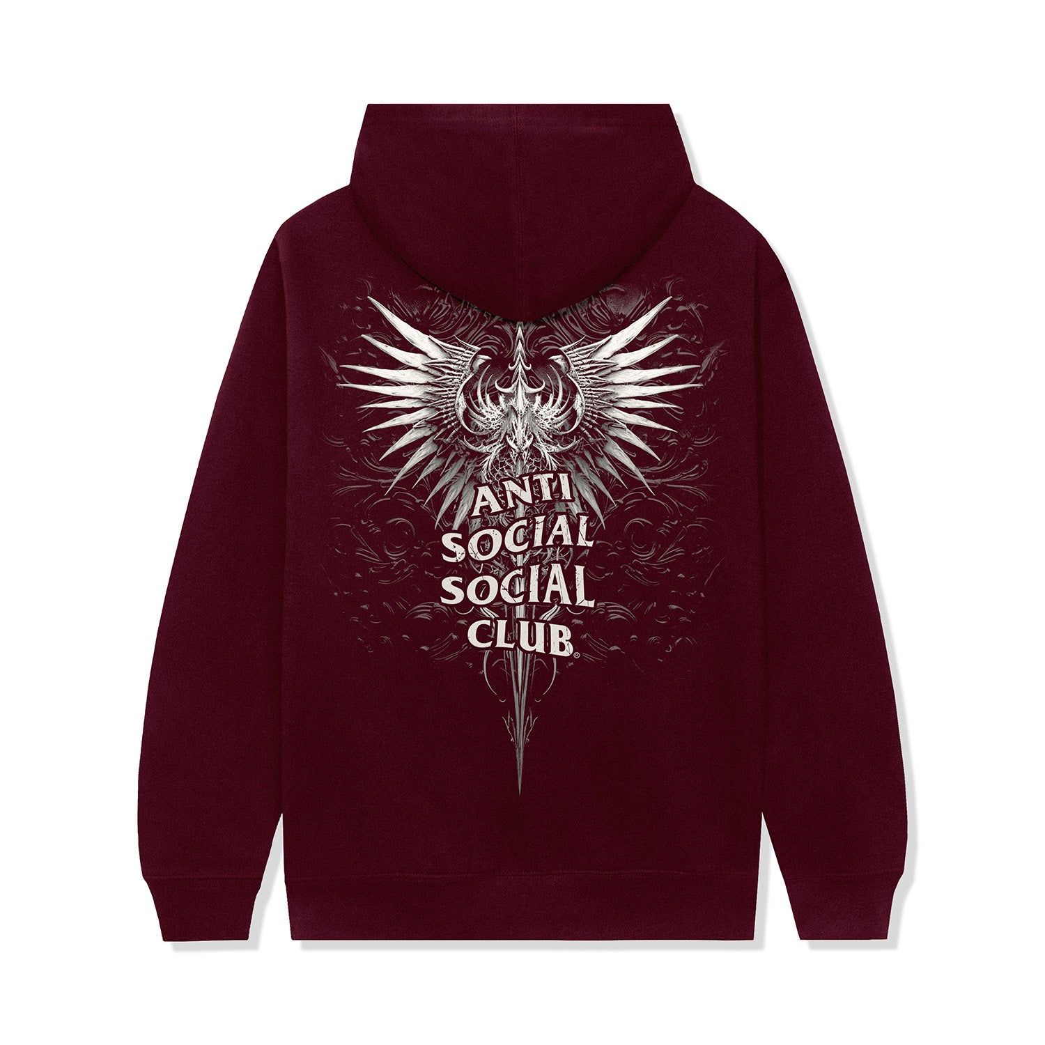 Solace Zip Hoodie - Maroon sold by Anti Social Social Club