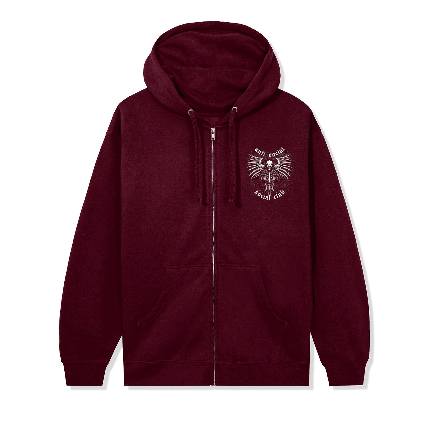 Solace Zip Hoodie - Maroon sold by Anti Social Social Club product image thumbnail 2