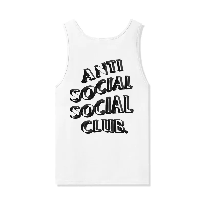 DEEPER THAN USUAL White Tank Top made by Anti Social Social Club
