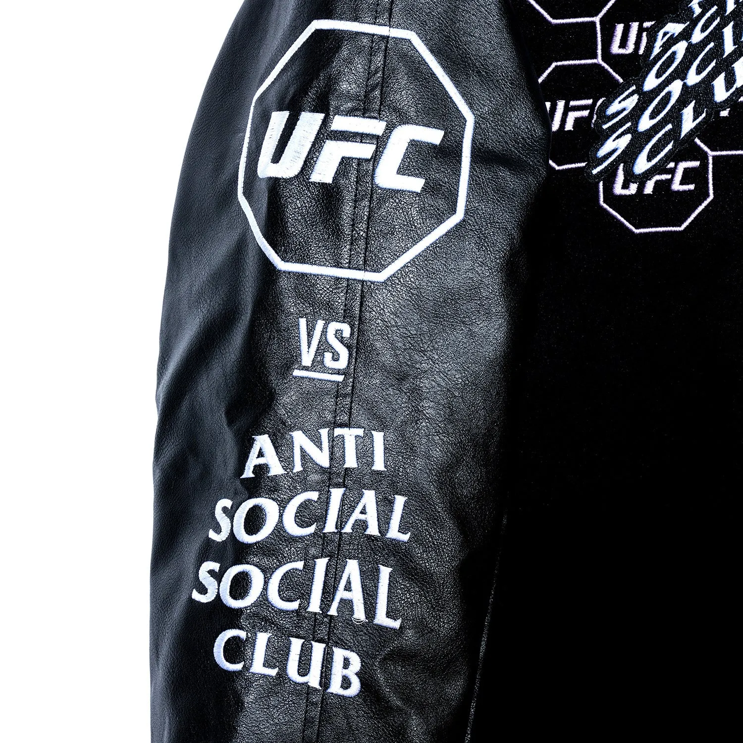 ASSC x UFC Corner Varsity Jacket - Black | Parallel