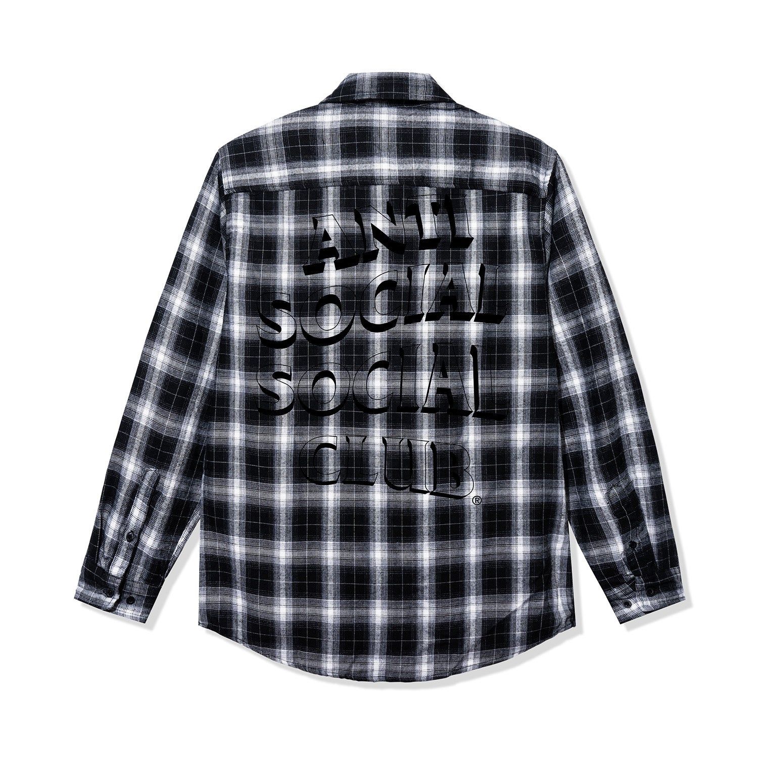 Overwhelming Proof Flannel - Black/White sold by Anti Social Social Club