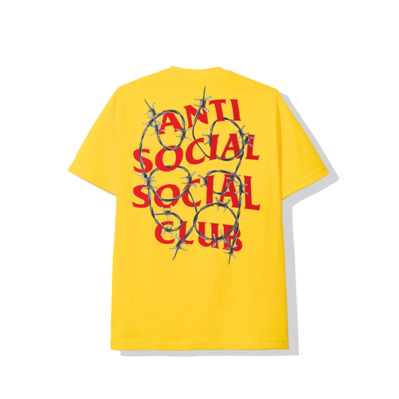 Barbara Yellow Tee sold by Anti Social Social Club