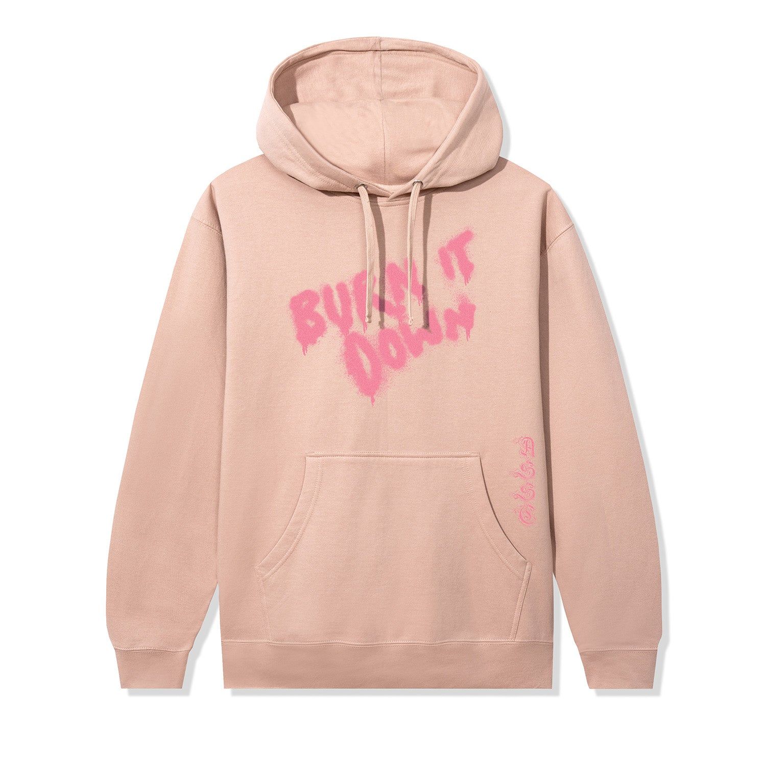 Burn It Down Hoodie - Dusty Pink sold by Anti Social Social Club